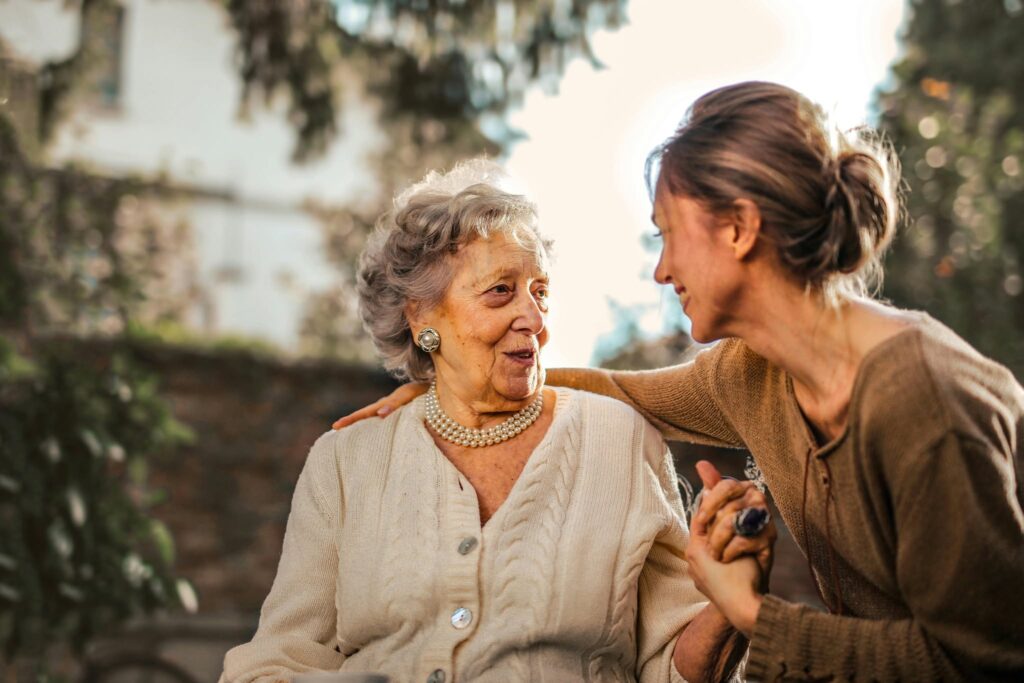 support worker offers companionship
